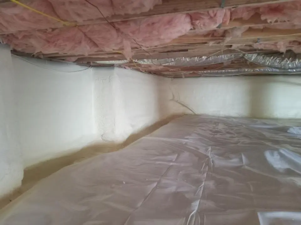 Crawl space encapsulation with closed-cell spray foam for Spray Foam Roofing in Bowling Green